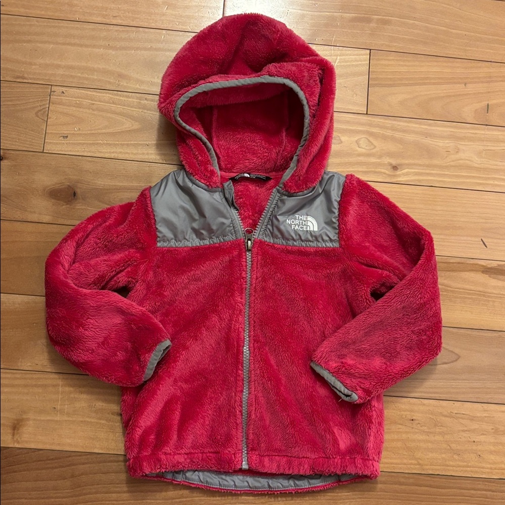 The North Face Red and Gray Kids Jacket